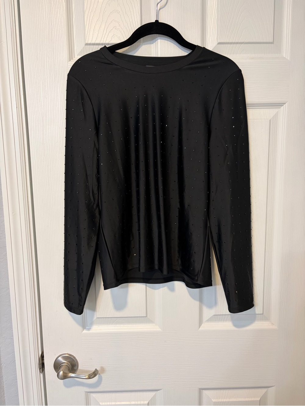 DKNY new with tags Black Long-Sleeve Studded Women's Top